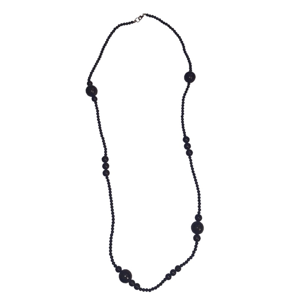 NEW | Dark Brown Beaded Fashion Necklace | 20.5"